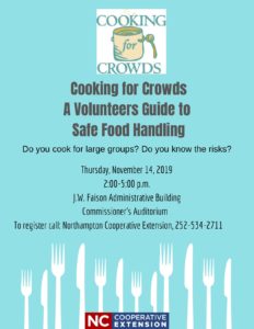 Cooking for Crowds flyer
