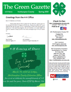 Cover photo for 4-H Spring Newsletter 2020